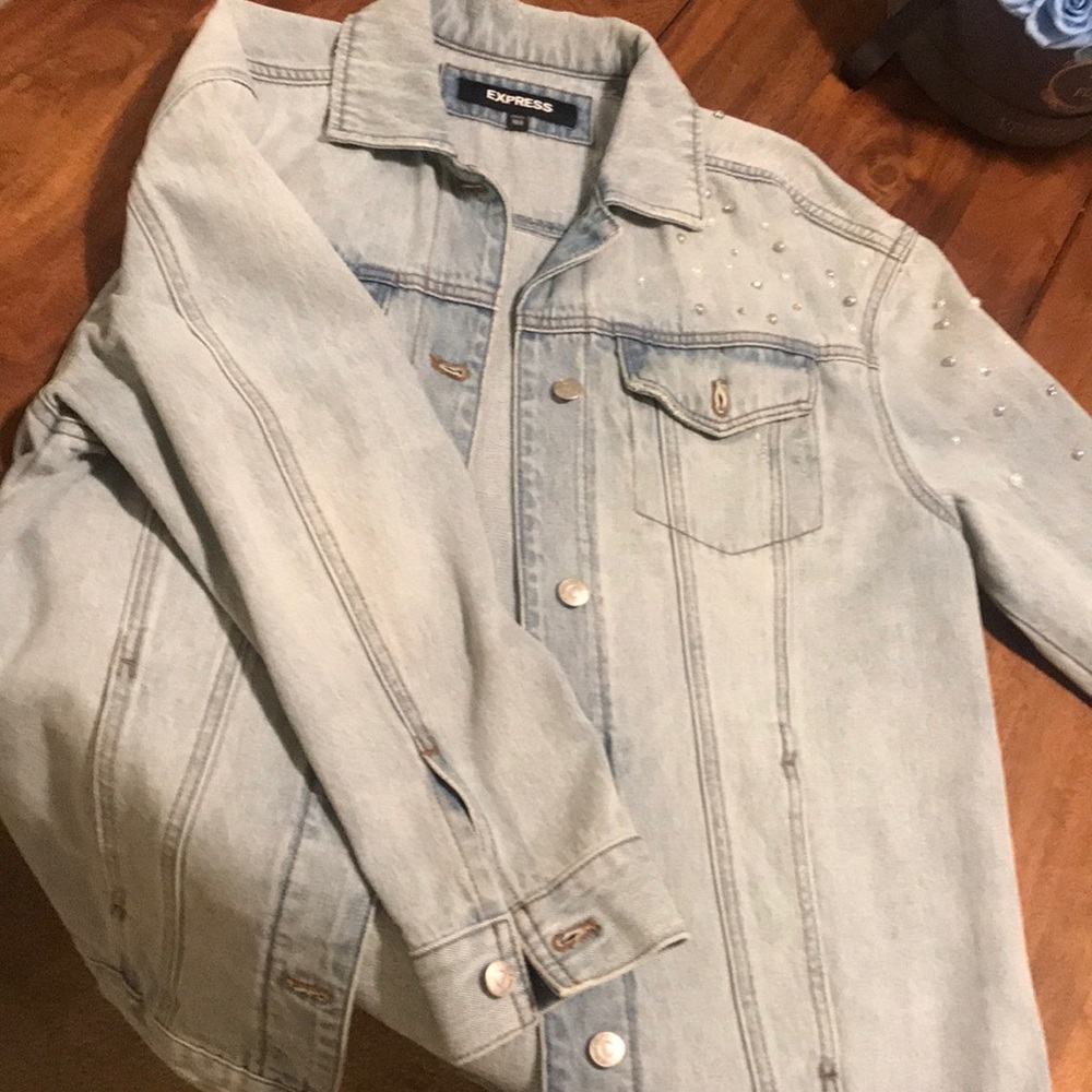 Denim jacket XS Express great oversized fit.